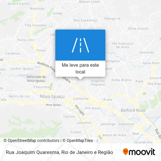 Rua Joaquim Quaresma mapa