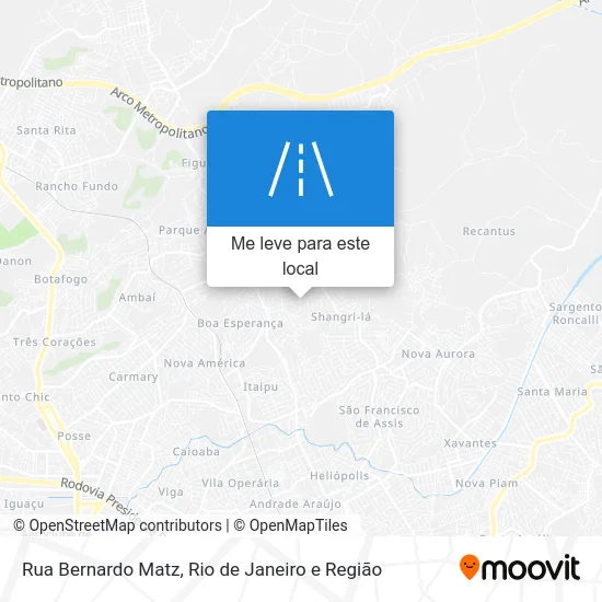 Rua Bernardo Matz mapa