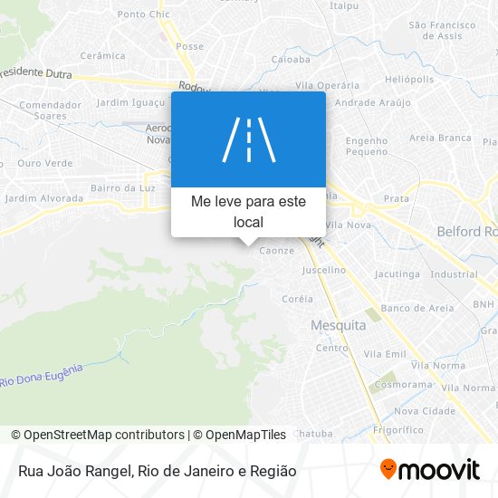 Rua João Rangel mapa