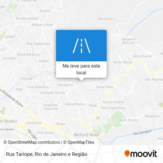 Rua Tariope mapa