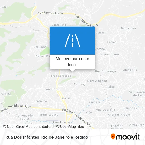 Rua Dos Infantes mapa