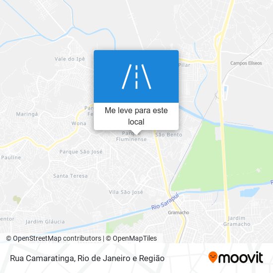 Rua Camaratinga mapa