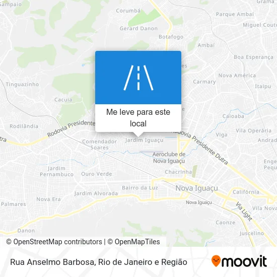 Rua Anselmo Barbosa mapa