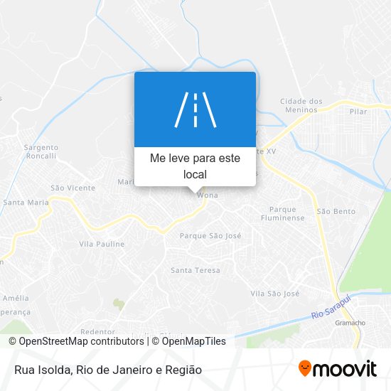 Rua Isolda mapa