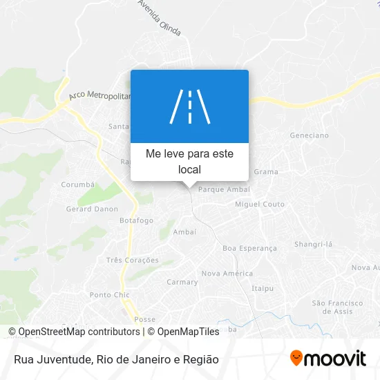 Rua Juventude mapa