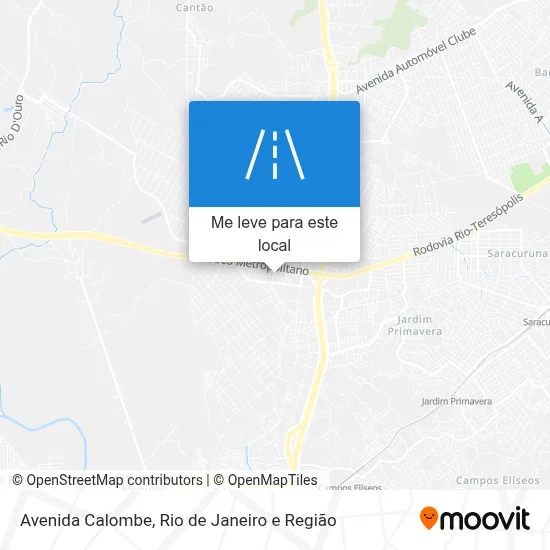 Avenida Calombe mapa