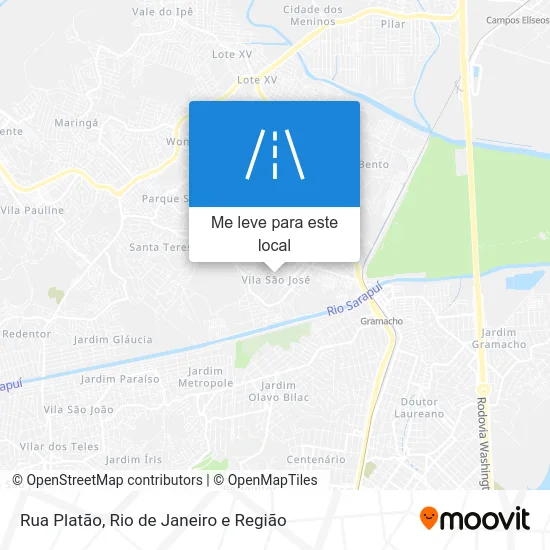 Rua Platão mapa