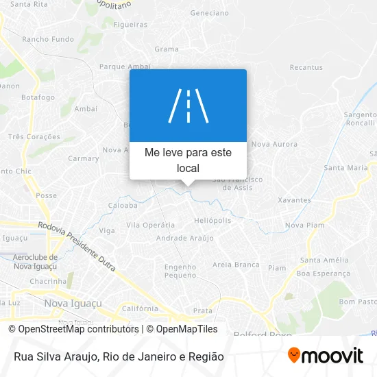 Rua Silva Araujo mapa