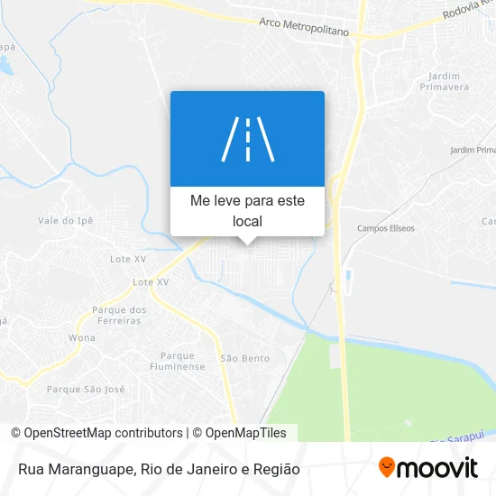 Rua Maranguape mapa