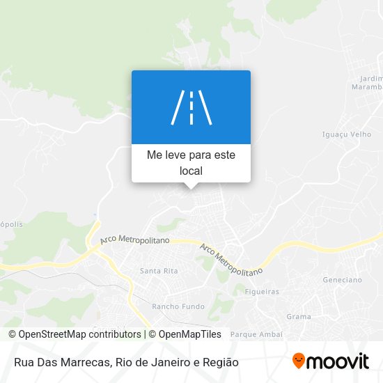 Rua Das Marrecas mapa