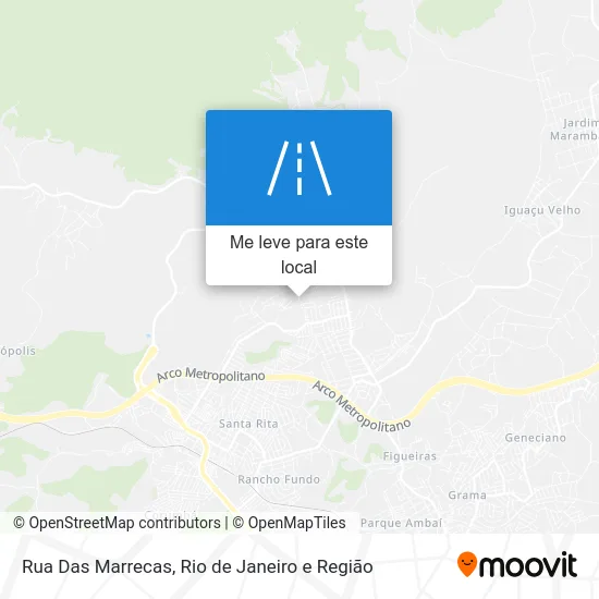 Rua Das Marrecas mapa