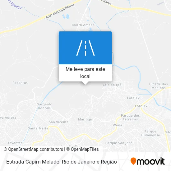 Estrada Capim Melado mapa