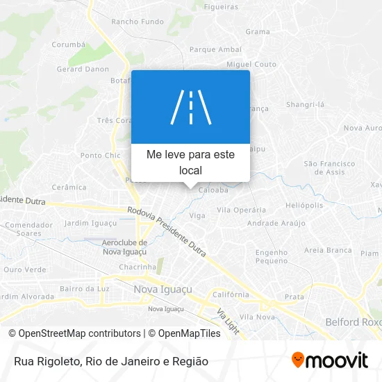 Rua Rigoleto mapa