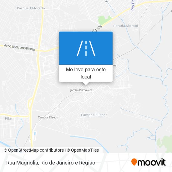 Rua Magnolia mapa