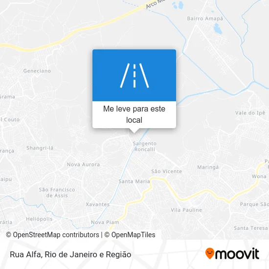 Rua Alfa mapa