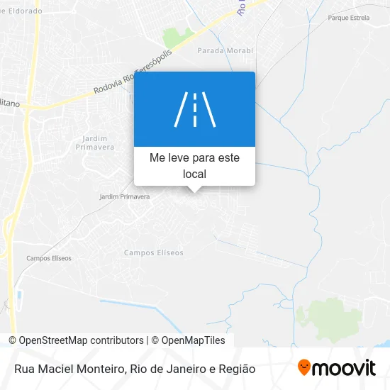 Rua Maciel Monteiro mapa
