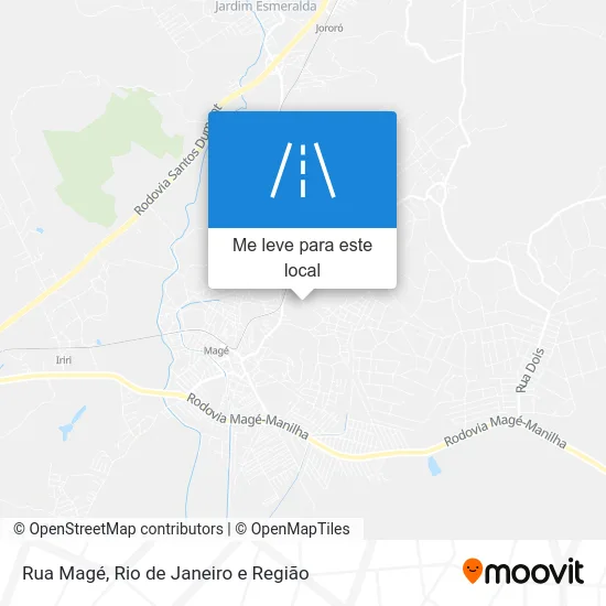 Rua Magé mapa