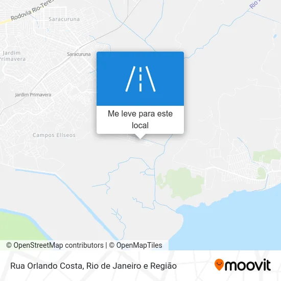 Rua Orlando Costa mapa