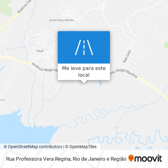 Rua Professora Vera Regina mapa