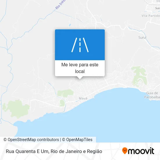 Rua Quarenta E Um mapa