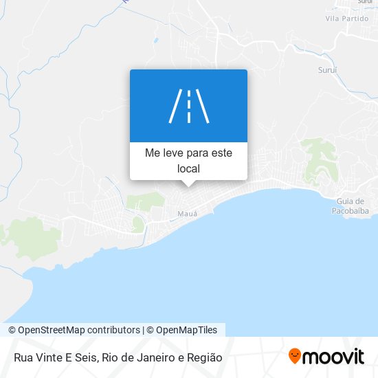 Rua Vinte E Seis mapa