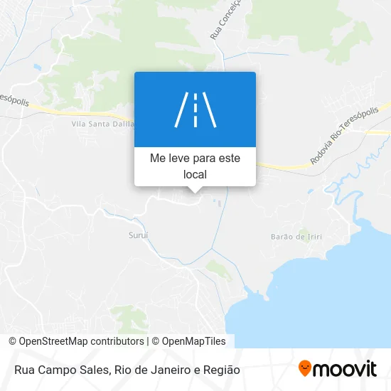 Rua Campo Sales mapa
