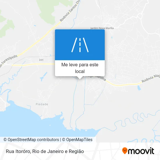 Rua Itoróro mapa