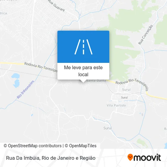 Rua Da Imbúia mapa