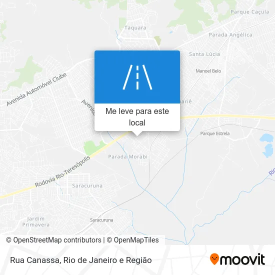 Rua Canassa mapa