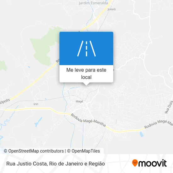 Rua Justio Costa mapa