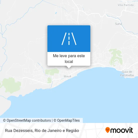 Rua Dezesseis mapa