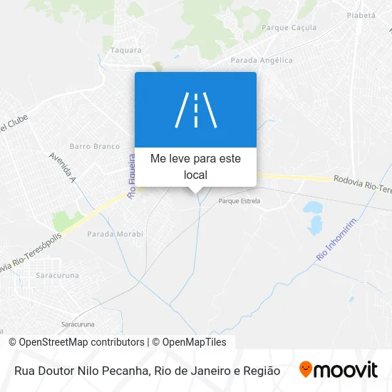 Rua Doutor Nilo Pecanha mapa