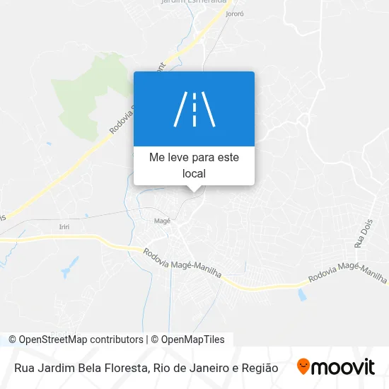 Rua Jardim Bela Floresta mapa