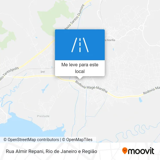 Rua Almir Repani mapa