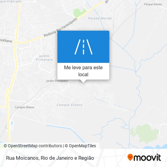 Rua Moicanos mapa