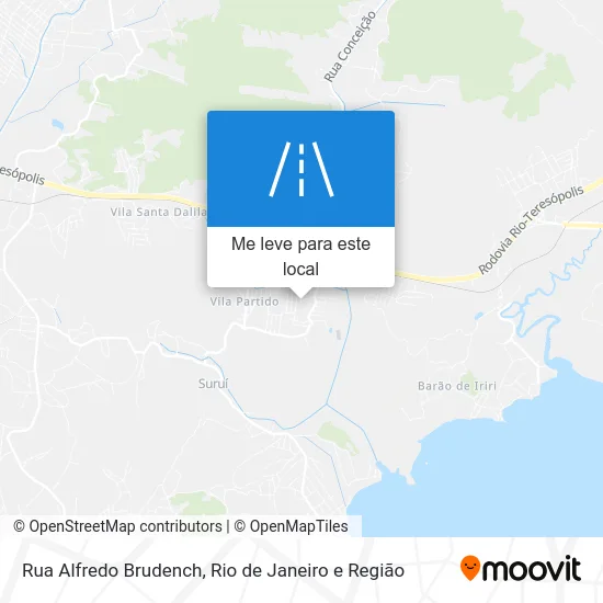Rua Alfredo Brudench mapa