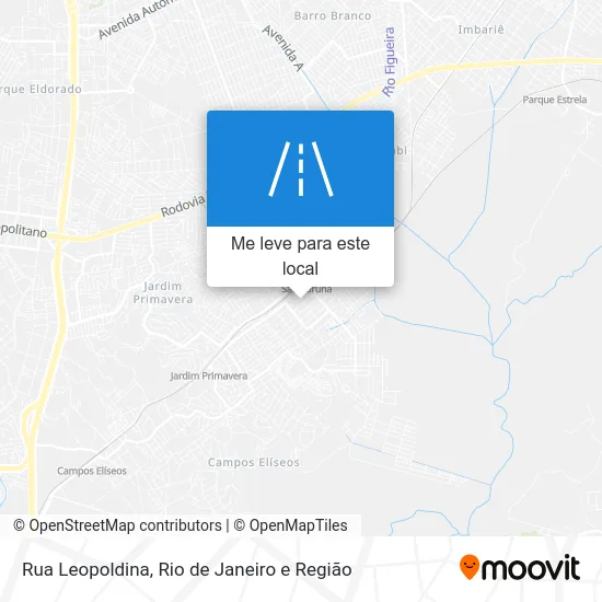 Rua Leopoldina mapa