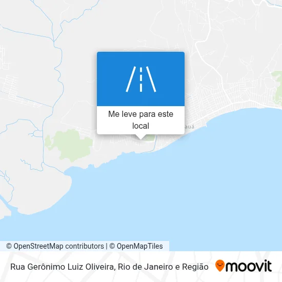 Rua Gerônimo Luiz Oliveira mapa
