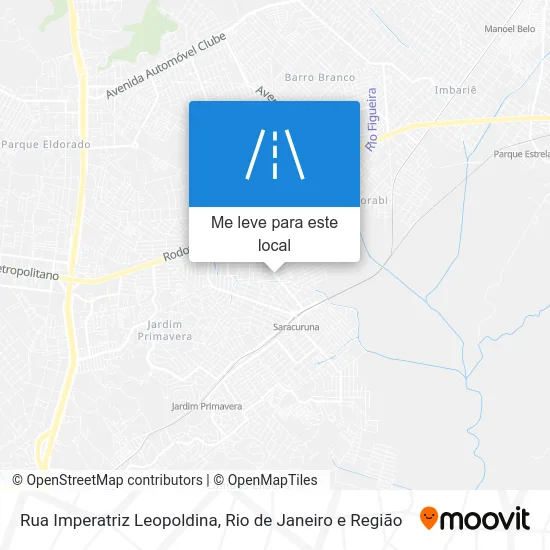 Rua Imperatriz Leopoldina mapa