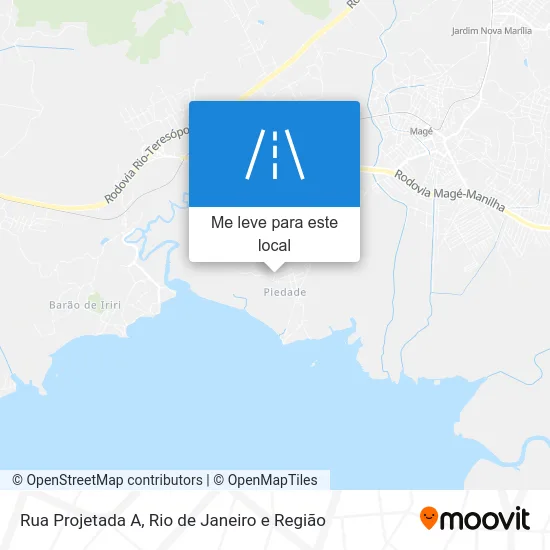 Rua Projetada A mapa