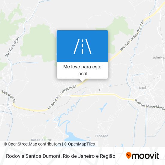 Rodovia Santos Dumont mapa