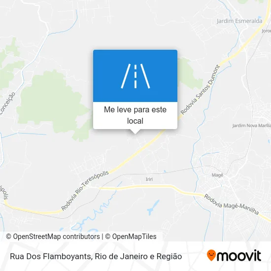 Rua Dos Flamboyants mapa