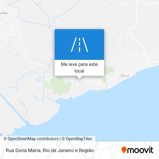 Rua Dona Maria mapa