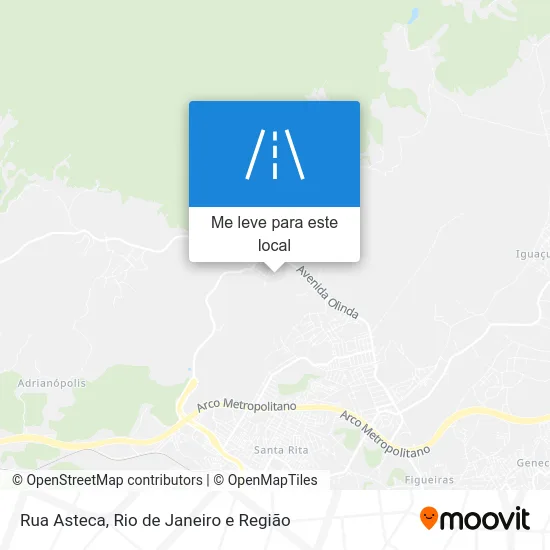 Rua Asteca mapa