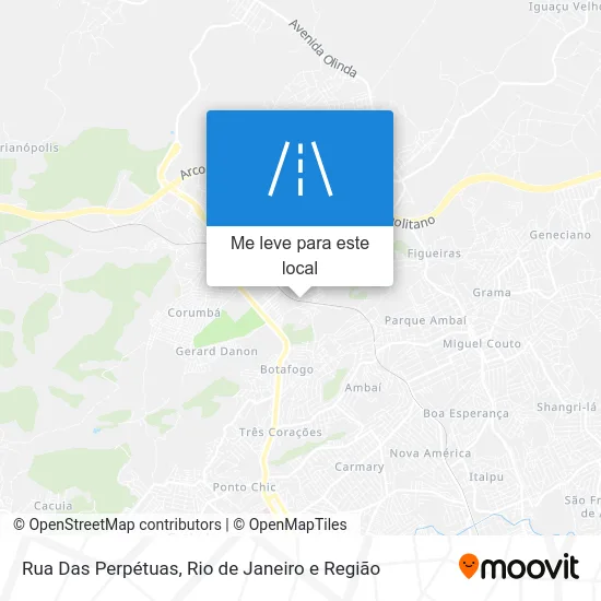 Rua Das Perpétuas mapa