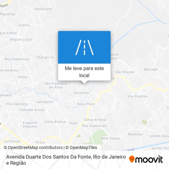 Avenida Duarte Dos Santos Da Fonte mapa