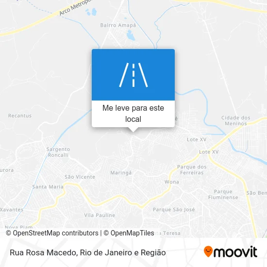Rua Rosa Macedo mapa
