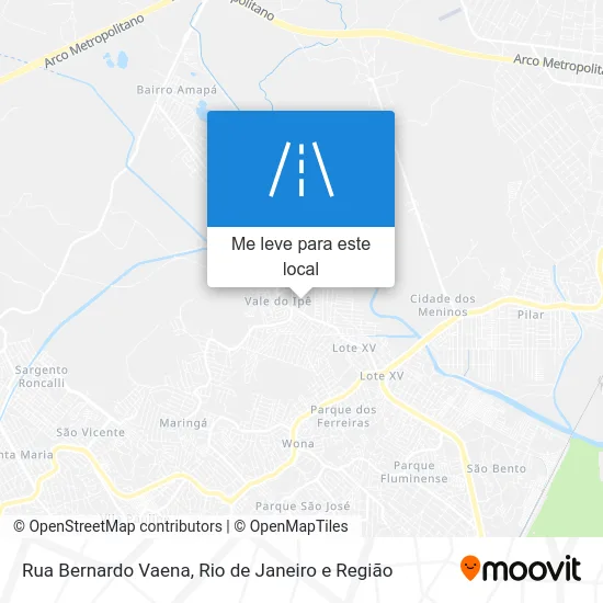 Rua Bernardo Vaena mapa