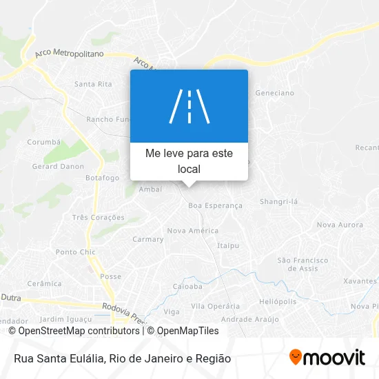 Rua Santa Eulália mapa