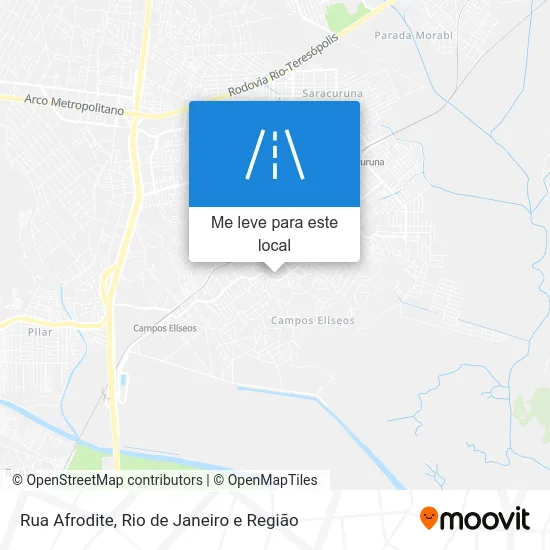 Rua Afrodite mapa